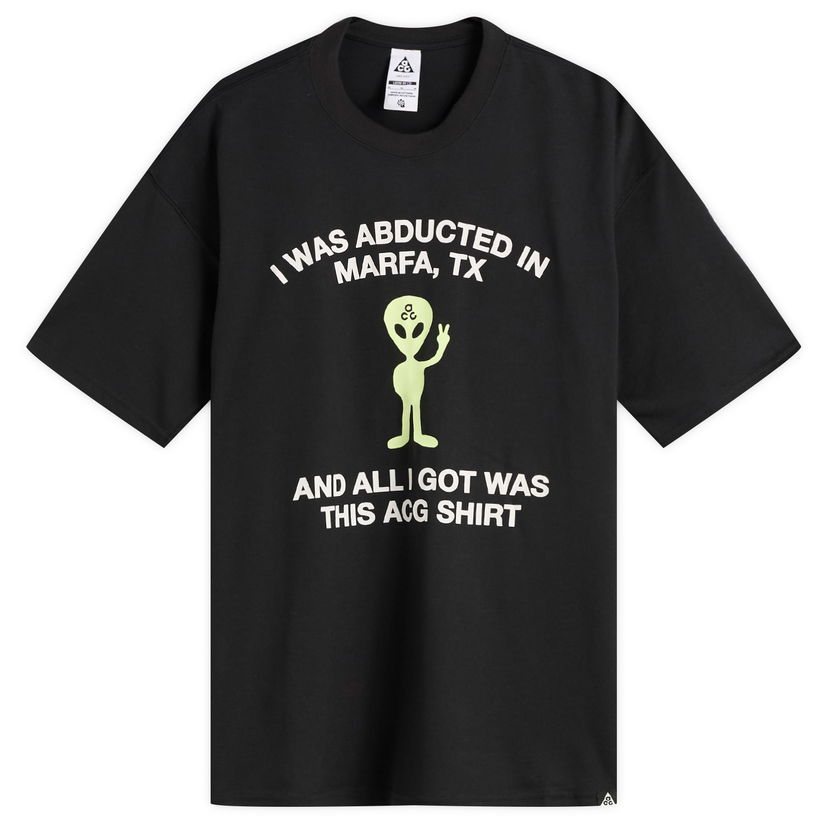 Majica kratkih rukava Nike ACG Alien T-Shirt Crna | HV2168-010