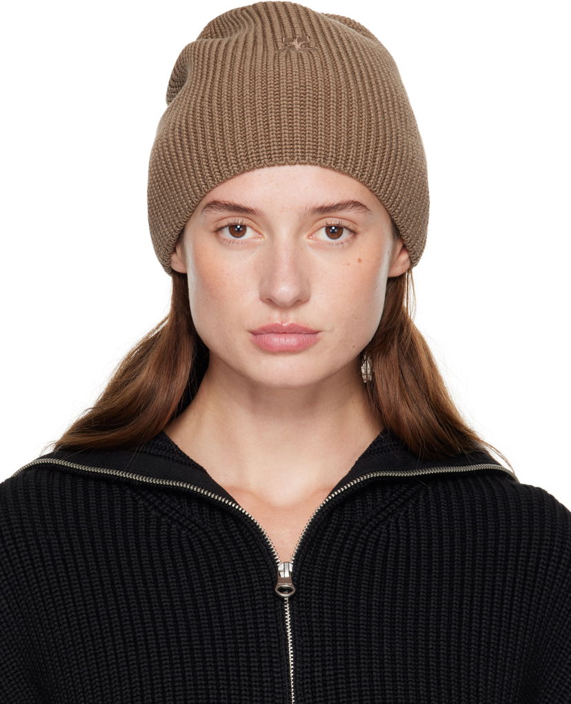 Kapica Courrèges Courrèges Light Wool Beanie Crna | 325MCP017FI0036