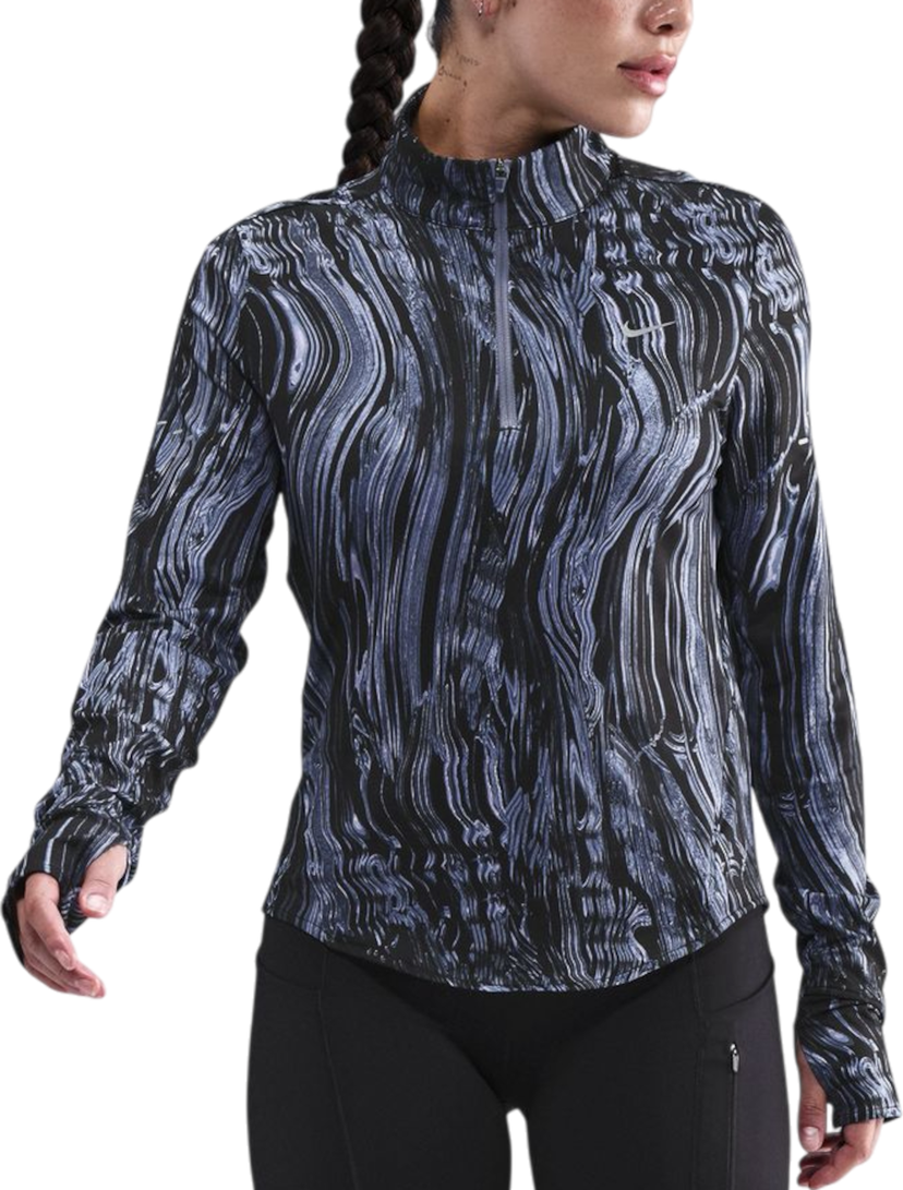 Majica kratkih rukava Nike Wavy Pattern Swift Quarter-Zip Running Top Višebojno | hv8921-499