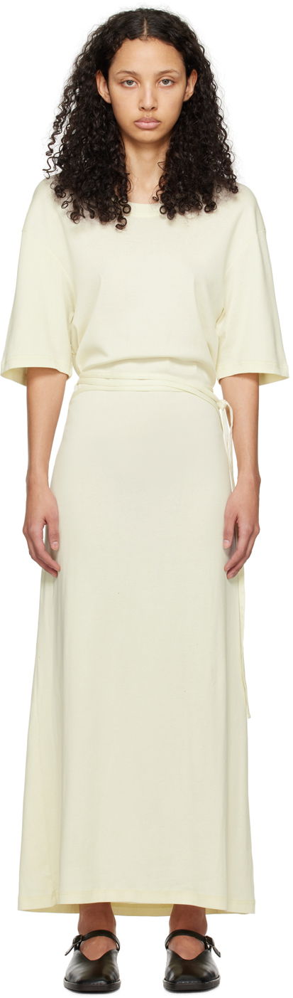 Haljina LEMAIRE Belted Midi Dress Bež | DR1045 LJ1016