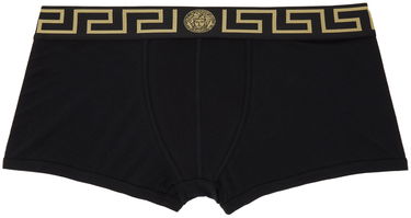 Bokserice Versace Greca Border Boxer Briefs Crna | AU10026 A232741, 0