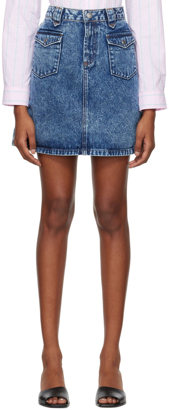 Suknja A.P.C. Manue Denim Miniskirt Plava | COFAI-F06356