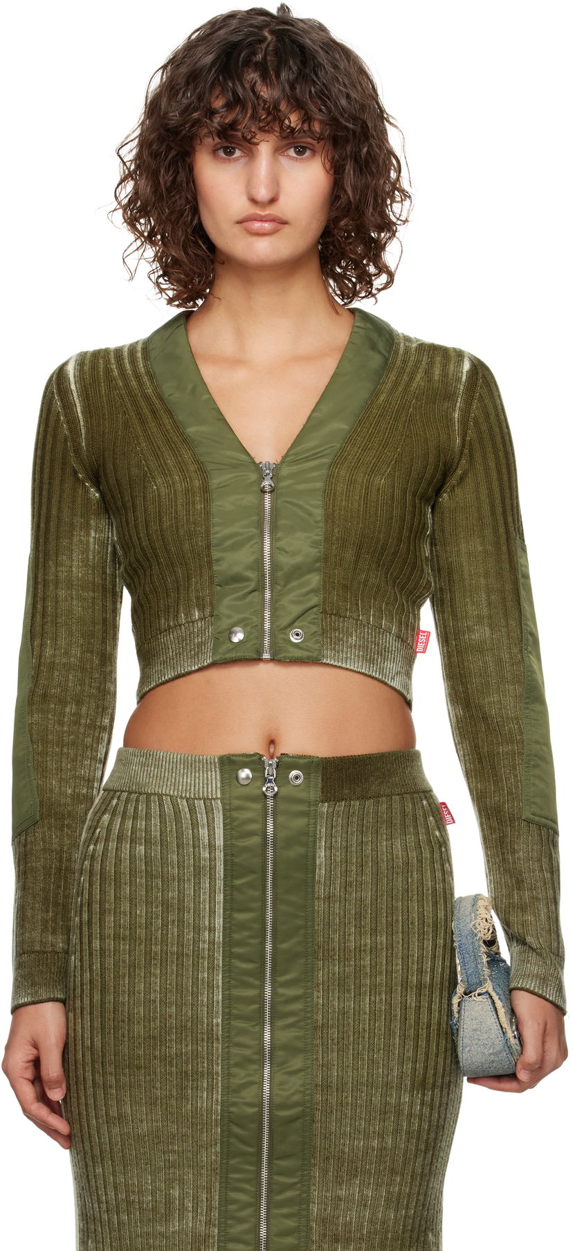 Džemper Diesel Cardigan Zelena | A14927 0JHAY