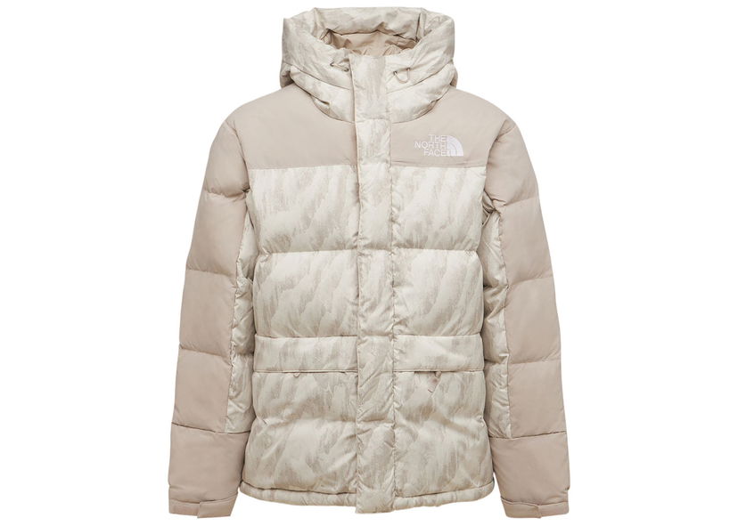 Pernata jakna The North Face 1996 Retro Nuptse 550 Fill Silver Grey Wooden Tiger Print Bež | NF0A5J1J2L0