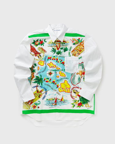 Košulja Comme des Garçons Hawaiian Map Print Long-Sleeve Woven Shirt Višebojno | FP-B060-W25-1, 0