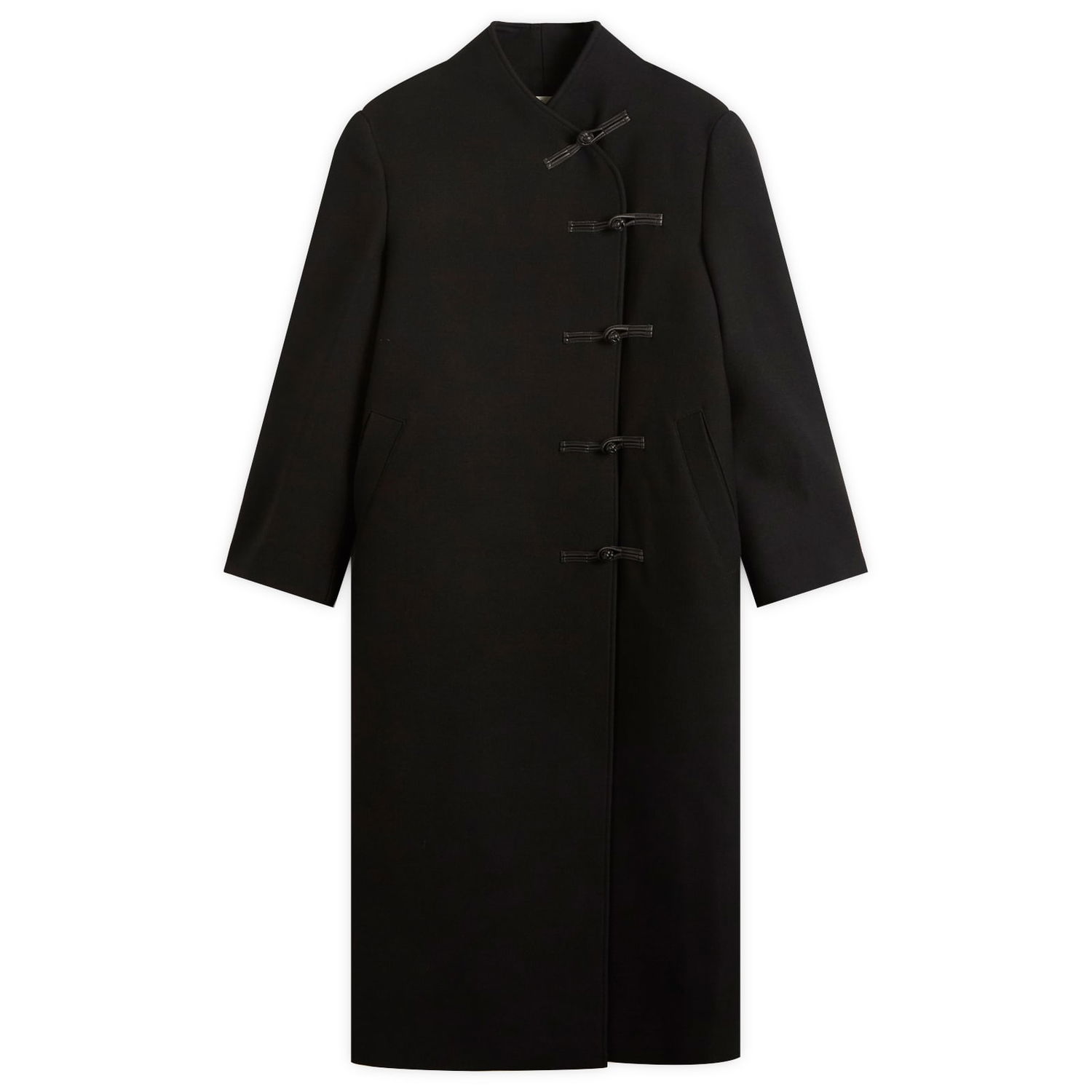 Kaputi Róhe Mandarin Wool Coat Crna | 417-10-064, 1