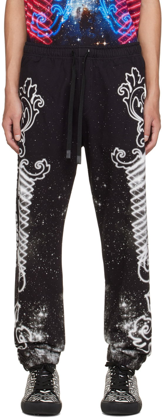 Trenirka Versace Galaxy Print Lounge Pants Crna | E73GAA31GEFS057