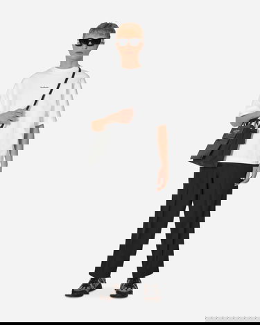 Majica kratkih rukava Acne Studios Extorr Stamp Logo Tee Bijela | BL0278-183, 4