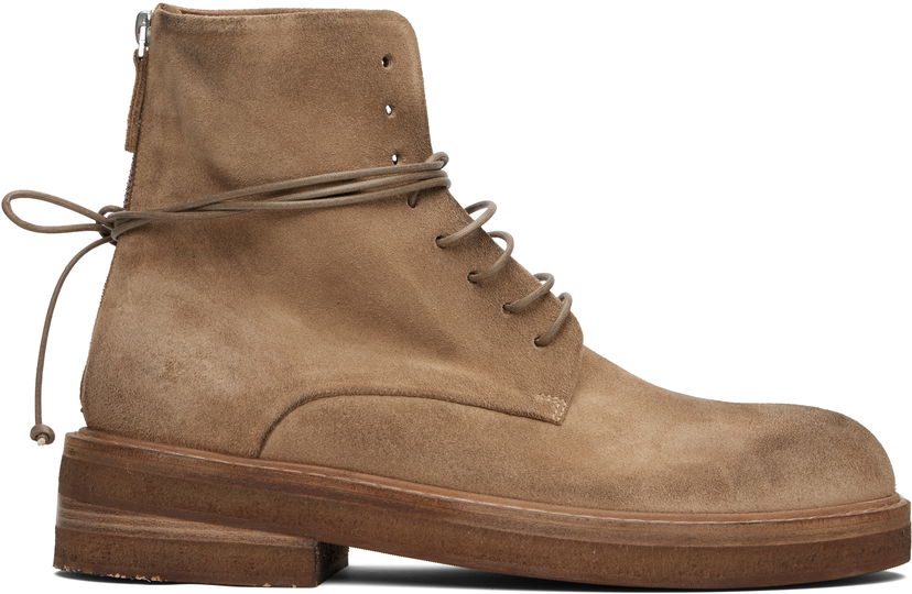 Odjeća Marsèll Marsèll Parrucca Suede Combat Boots Smeđa | MM2961 P024310