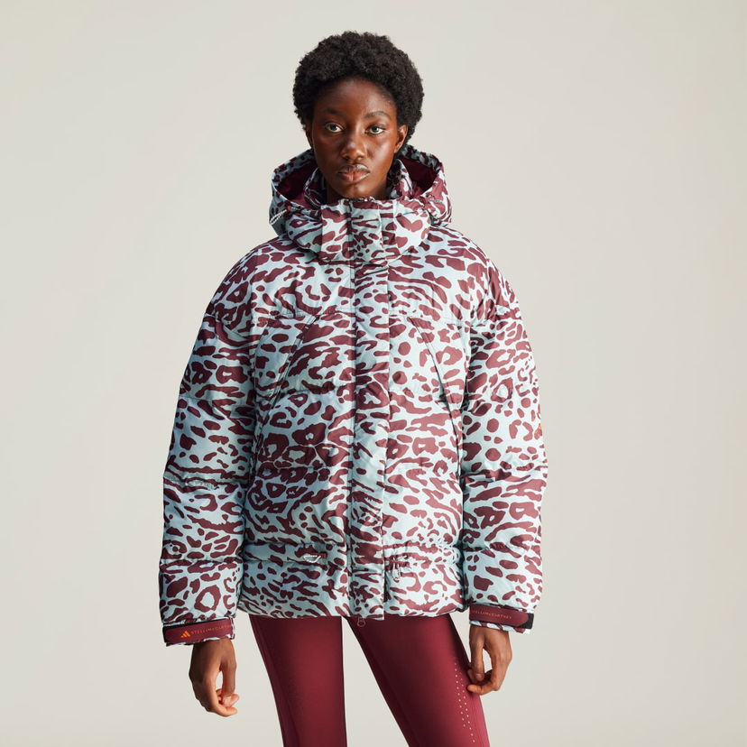 Pernata jakna adidas Performance Stella McCartney x TrueNature Printed Mid Length Padded Winter Višebojno | IW3844