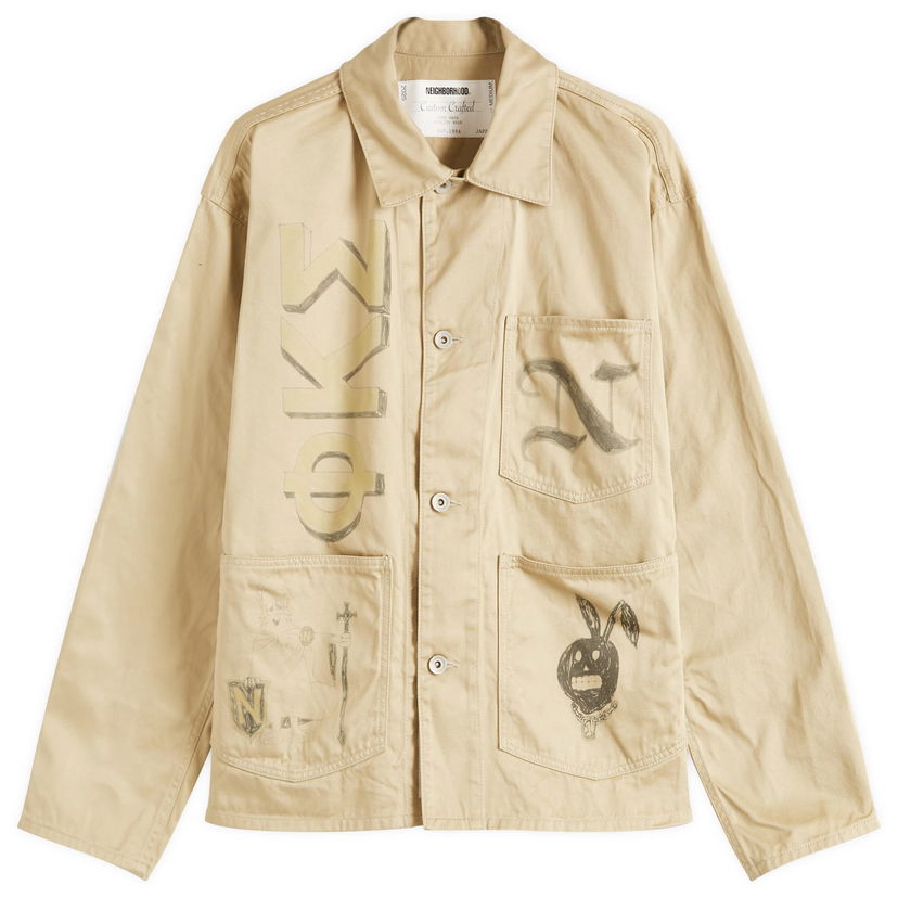 Jakna Neighborhood Neighborhood Memorial Coverall Jacket, Size Large Bež | 251AQNH-JKM01-BEI