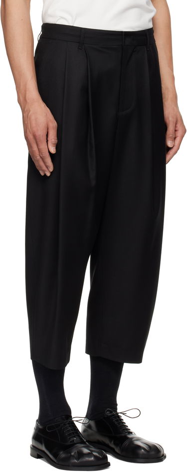 Hlače ADER ERROR ADER error Sig; Tag 01 Cropped Pleated Trousers Crna | BO42FYSA0101BK, 1