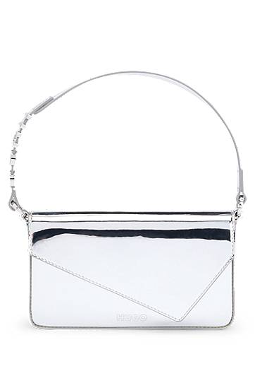 Torba za rame BOSS Clutch Bag With Logo Handle Metalik | 50536245