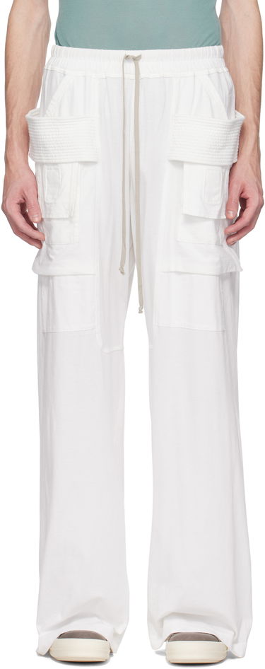 Cargo hlače Rick Owens Rick Owens DRKSHDW Hollywood Creatch Wide Cargo Pants Bijela | DU01E3394 RN, 0
