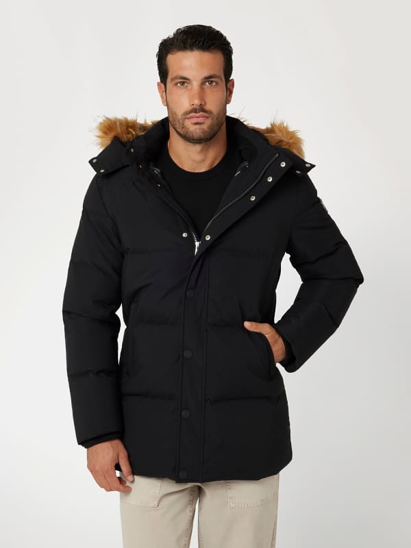Parka GUESS Down Puffer Jacket Crna | M4BL53WG7X2
