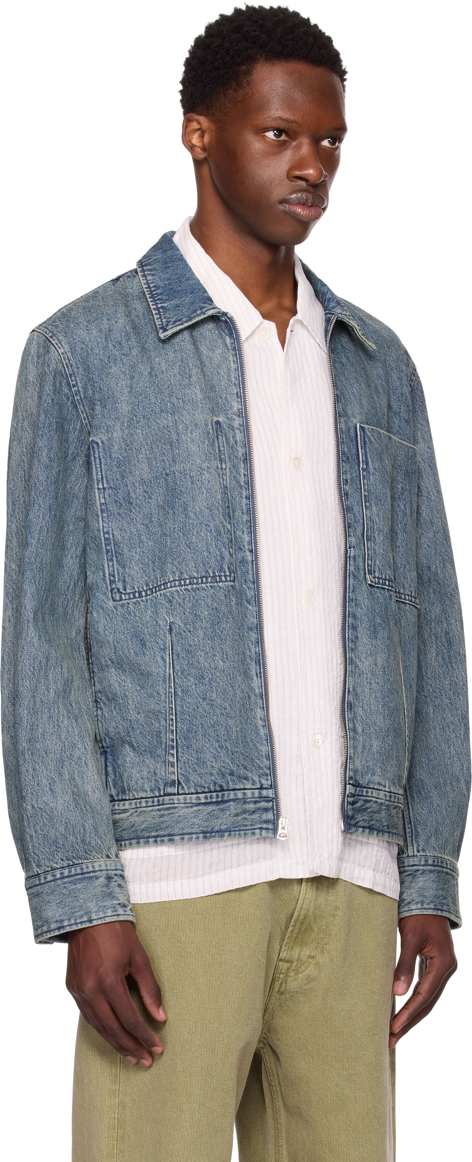 Jakna rag & bone Rag & Bone Simon Garage Denim Jacket Plava | MBW25P2011DNML, 1