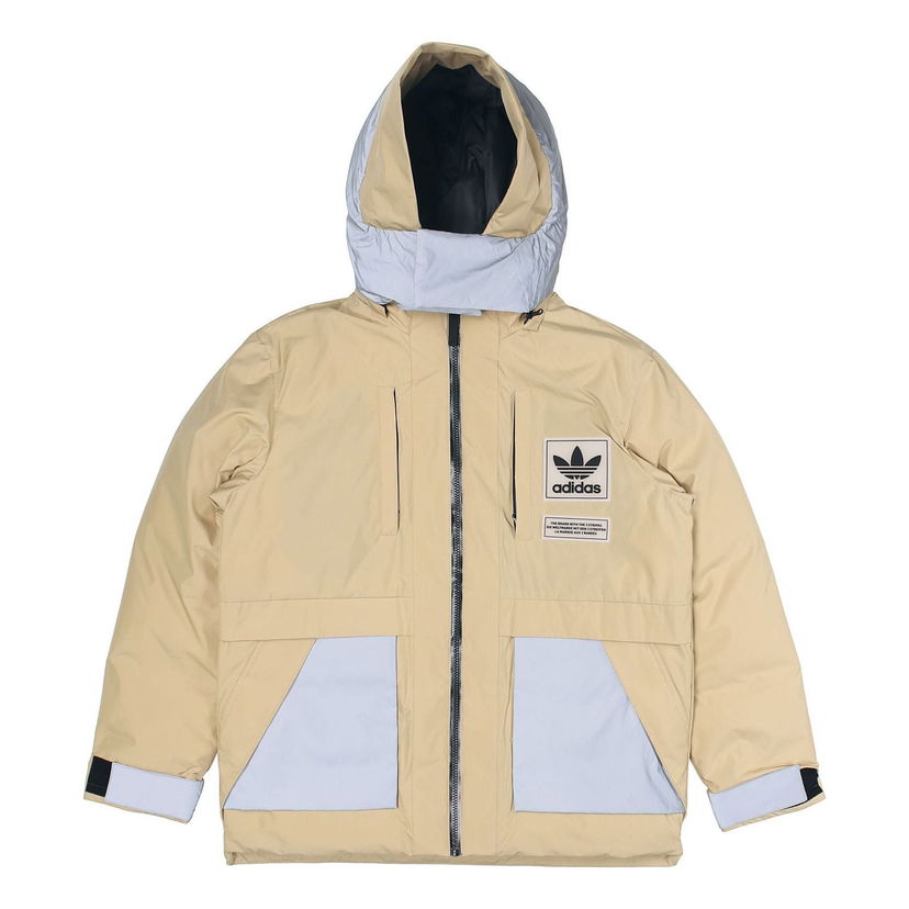 Parka adidas Originals Originals Cargo Hooded Down Jacket Bež | H66018