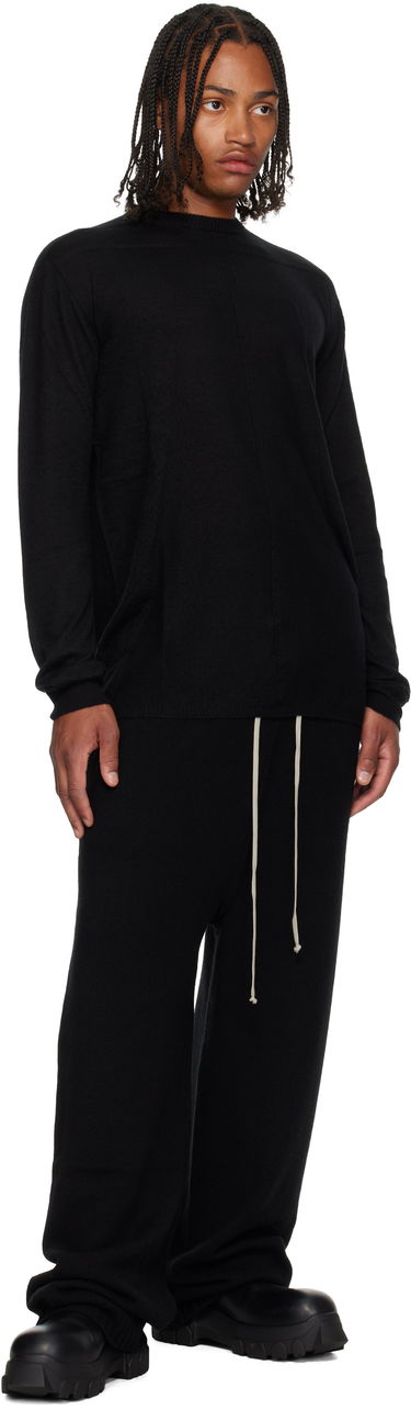 Džemper Rick Owens Rick Owens Concordians Oversized Level Sweater Crna | RU02E1627 WSL, 3