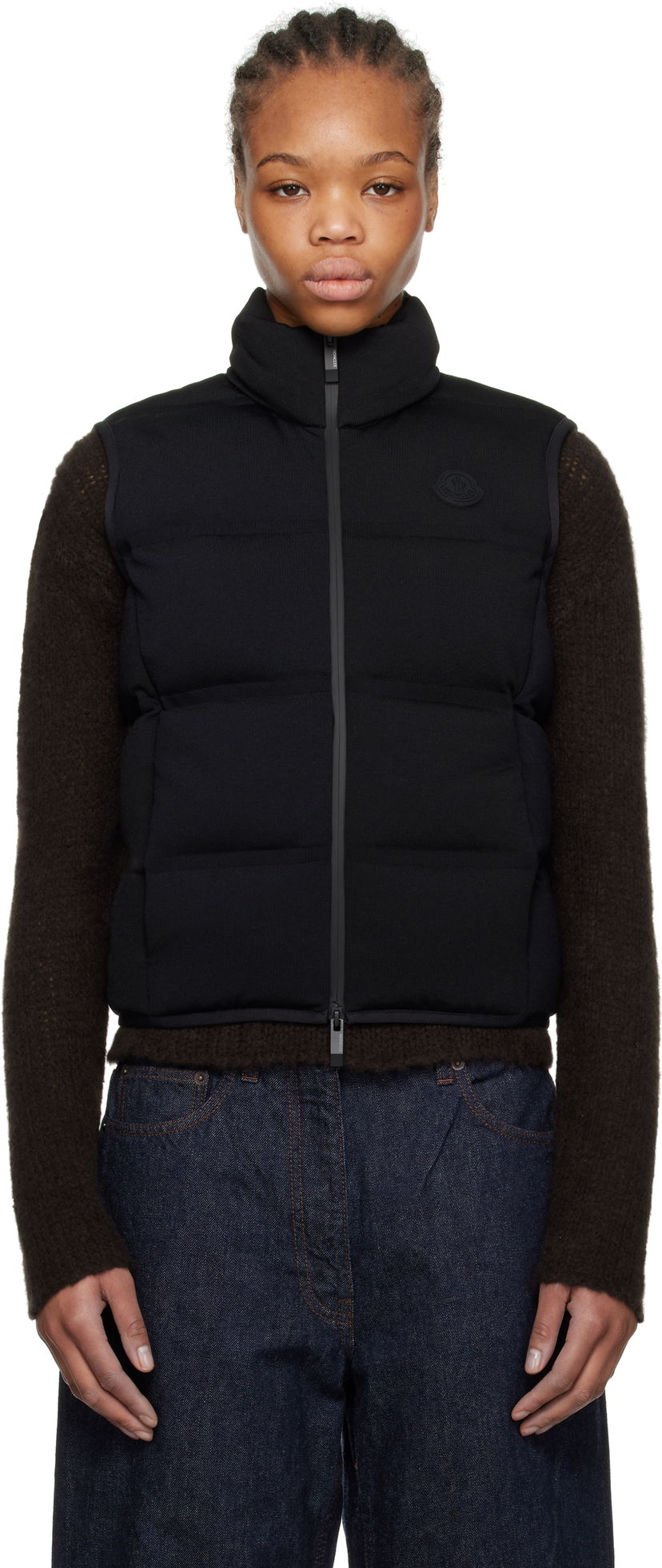 Prsluk Moncler Moncler Quilted Down Vest Crna | K10939I00003M5412