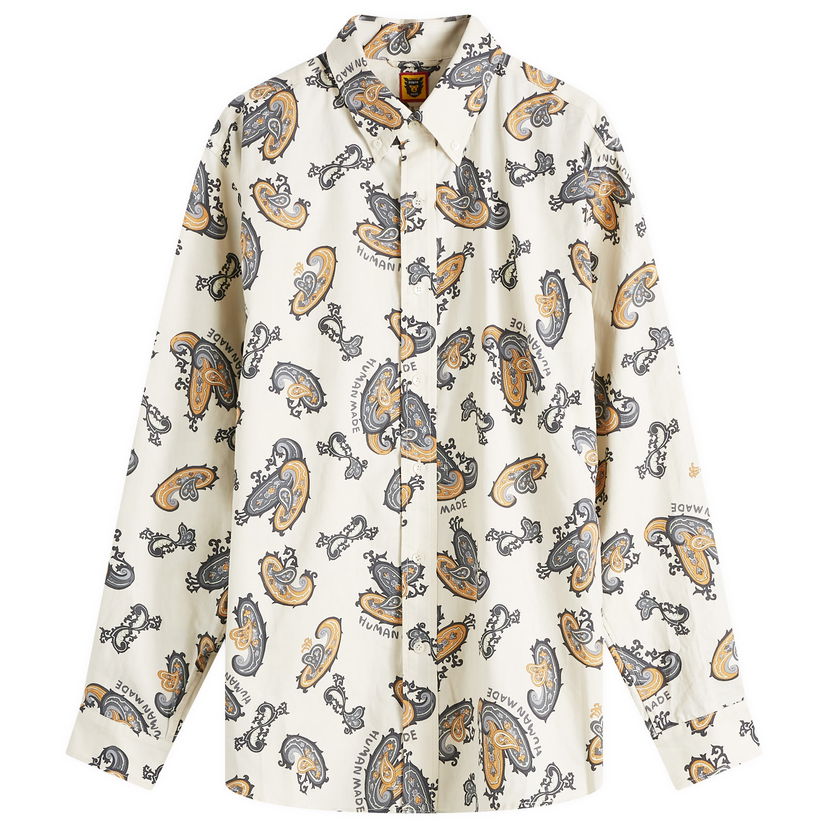 Košulja Human Made Paisley BD Shirt, Size Large Bijela | HM28SH008-WH