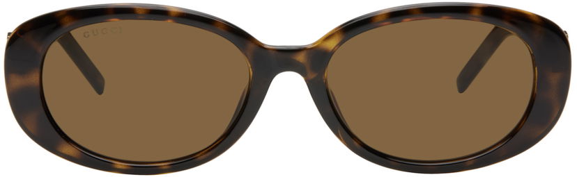 Sunčane naočale Gucci Brown G String Round Oval Sunglasses Bež | GG1684SA-004
