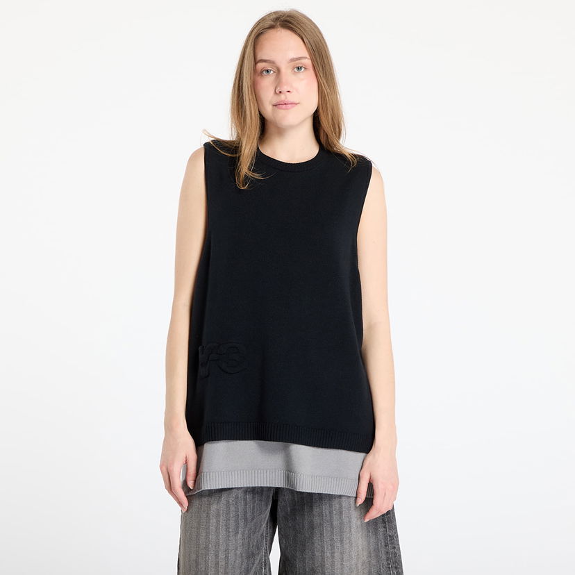 Prsluk Y-3 Y-3 Logo Knit Vest Crna | JX7334