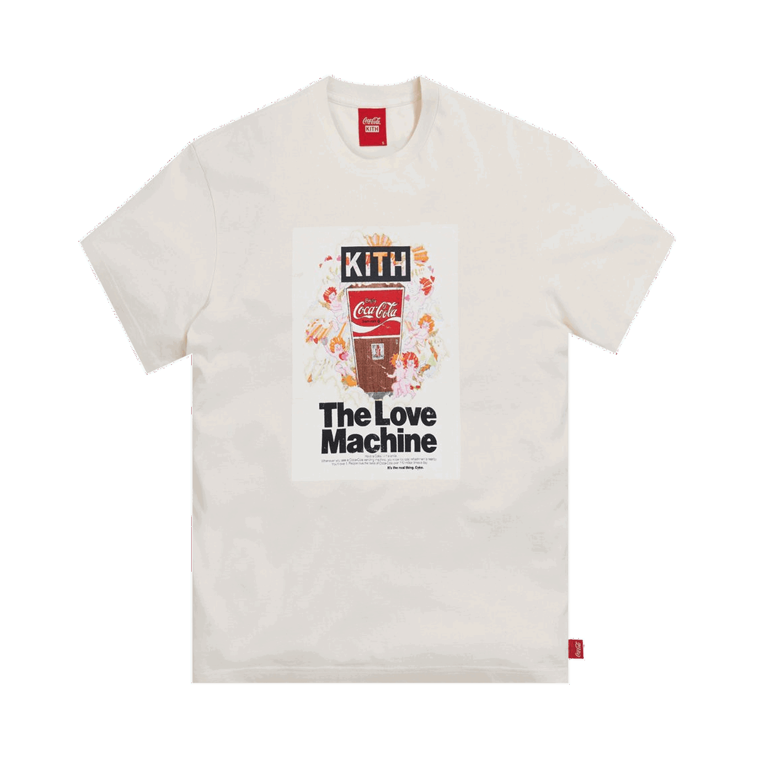 Majica kratkih rukava KITH x Coca-Cola Love Machine Vintage Tee Bijela | KH3875 104, 0