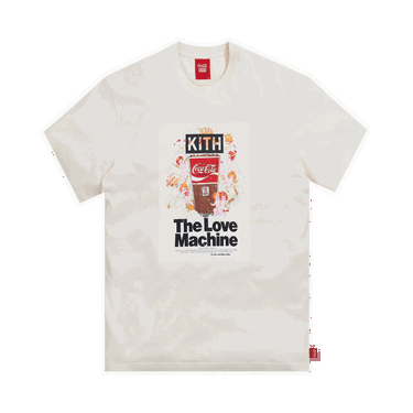 Majica kratkih rukava KITH x Coca-Cola Love Machine Vintage Tee Bijela | KH3875 104, 0