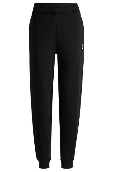 Trenirka BOSS Cotton-Terry Tracksuit Bottoms Crna | 50522417