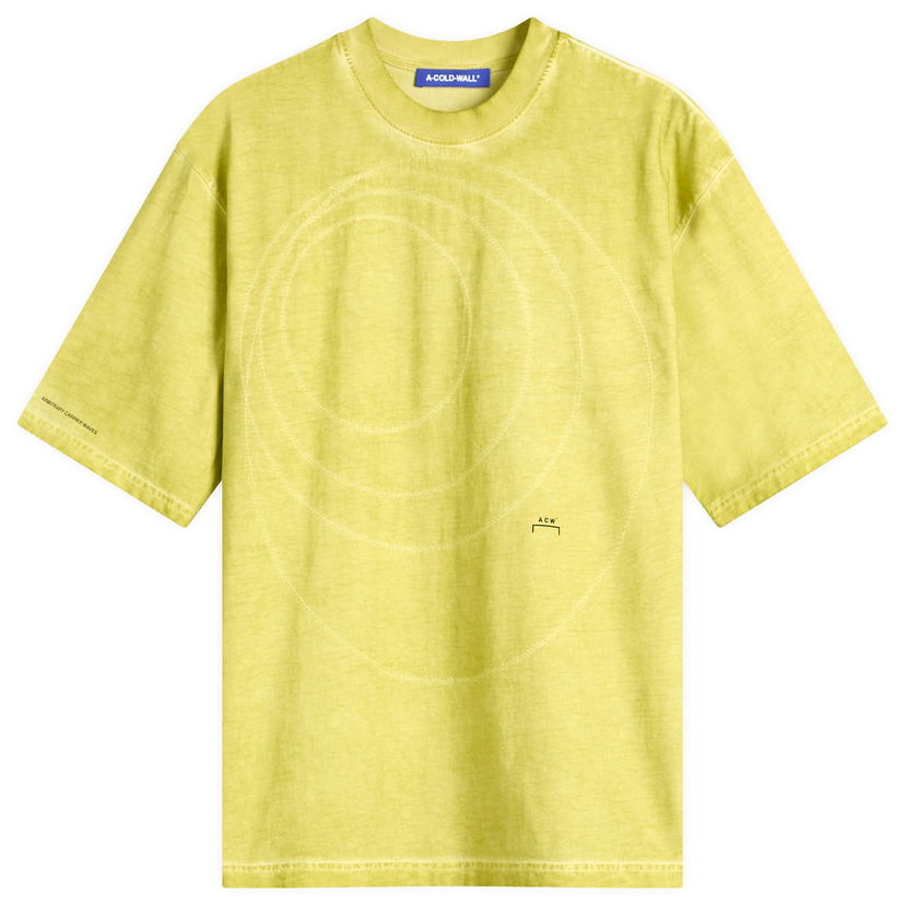 Majica kratkih rukava A-COLD-WALL* A-COLD-WALL* Men's Frequency T-Shirt, Size Large Žuta | ACWMTS213-YLW