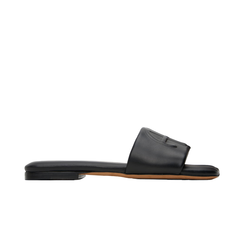 Tenisice i cipele Anine Bing Slides With Logo Accent Crna | A-14-9100-000