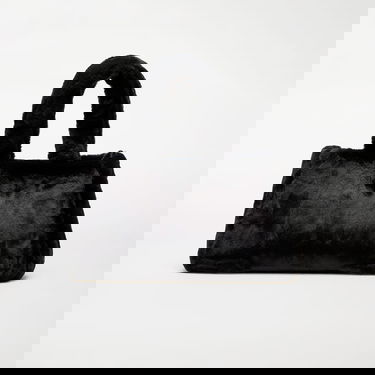 Tote bag Nike Sportswear Faux Fur Tote 10L Crna | DQ5804-010, 1