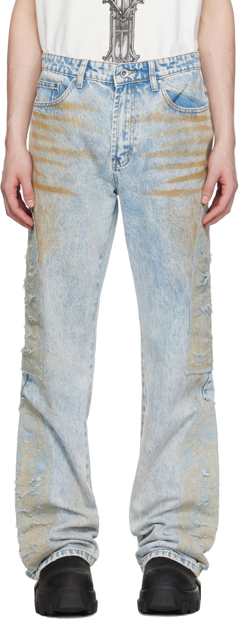 Jeans Who Decides War Who Decides War Mechanic Signature Jeans Plava | 1120840009SS25