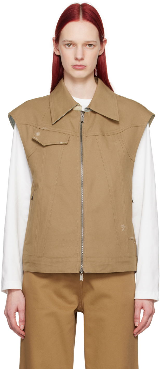 Prsluk ADER ERROR Reversible Poel Vest Bež | BN01SSVE0102BG