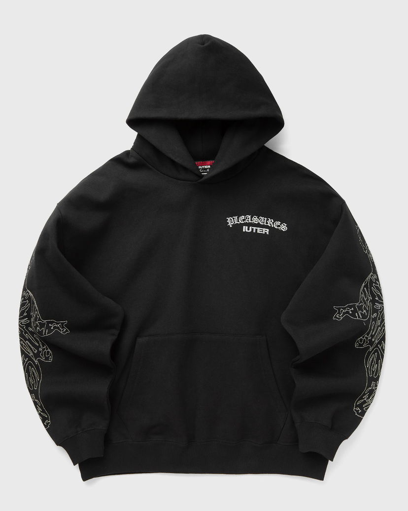 Dukserice Pleasures Iuter Andrea Hoodie Crna | P24IU005-BLACK