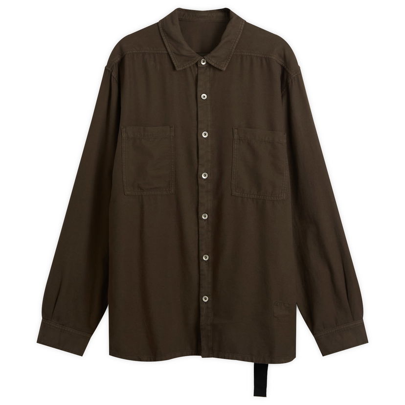 Košulja Rick Owens DRKSHDW Jumbo Overshirt, Size Large Smeđa | DU02E7299-CFL-78