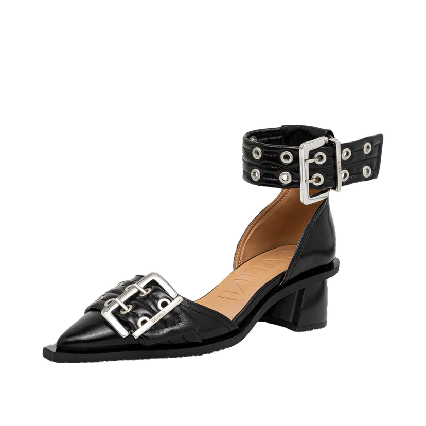 Tenisice i cipele GANNI Buckle Open Cut Pumps Crna | S2891