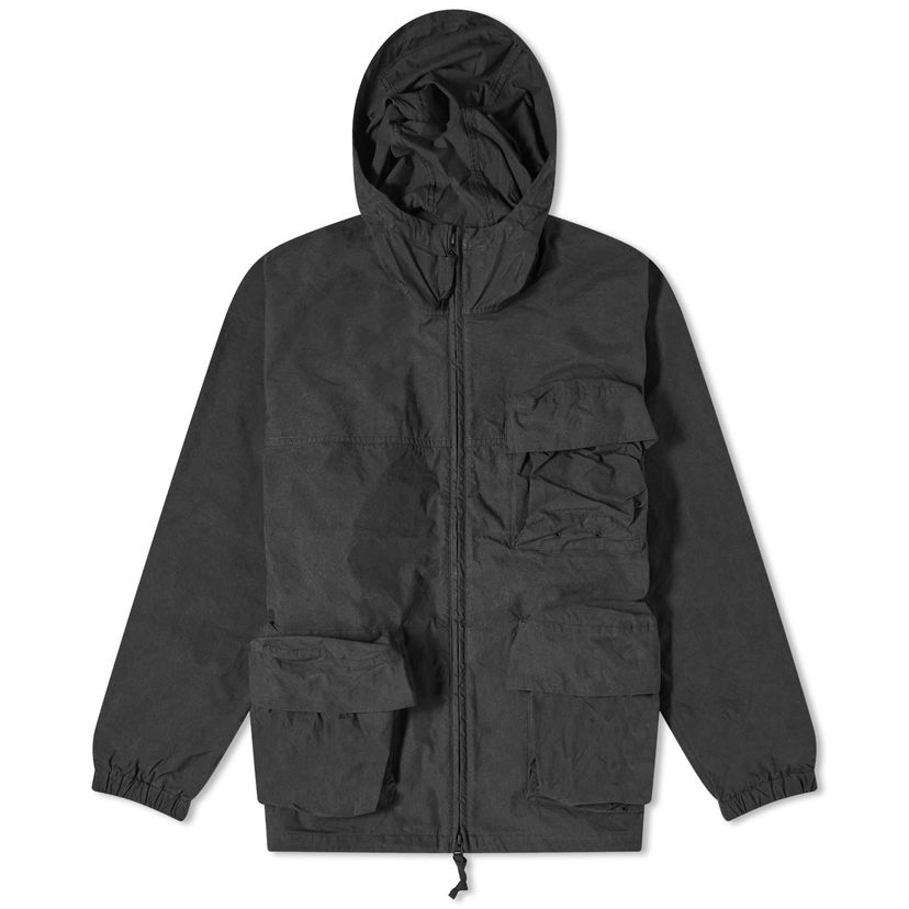 Parka Snow Peak C/N Hooded Parka Jacket with Flap Pockets Crna | JK-20AU007-BK
