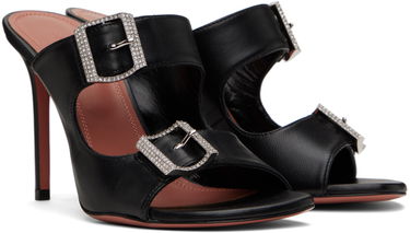 Dodaci Amina Muaddi Amina Muaddi Millie Heeled Sandals Crna | MILLIE SLIPPER ST NAPPA, 3
