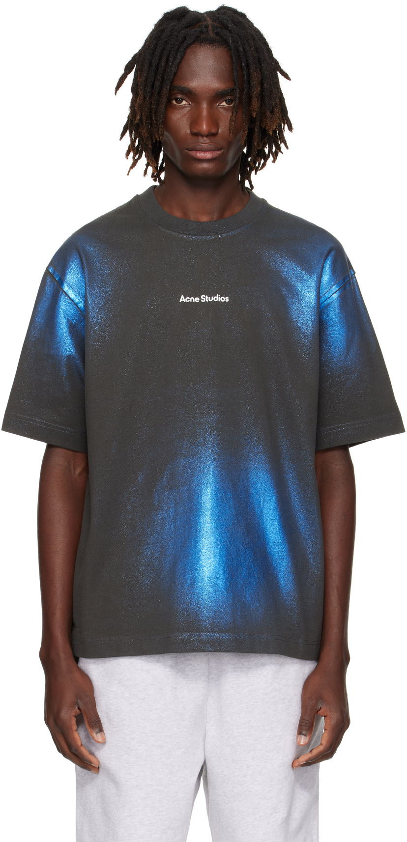 Majica kratkih rukava Acne Studios Acne Studios Logo T-Shirt Crna | CL0348-