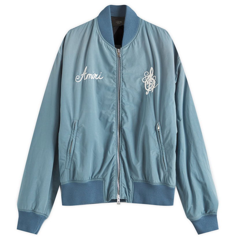 Bomber jakna AMIRI Amiri Men's Saturday Night Bomber Jacket, Size Large Plava | AMOUBB1043-496