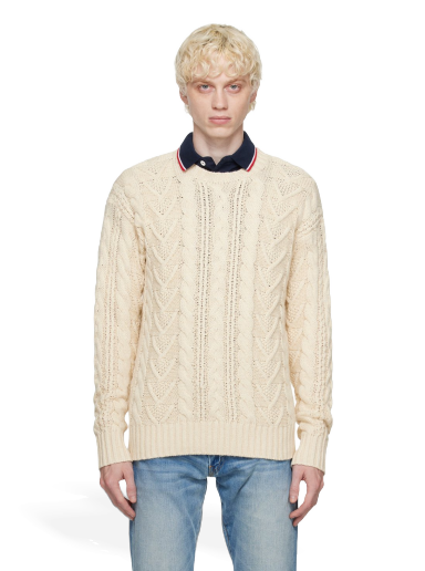 Džemper Polo by Ralph Lauren Fisherman's Sweater Bež | 710909196001