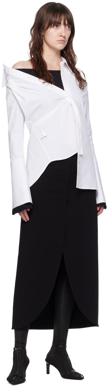 Košulja Courrèges Modular Off Shoulder Shirt Bijela | 224CCH056CO0121, 3