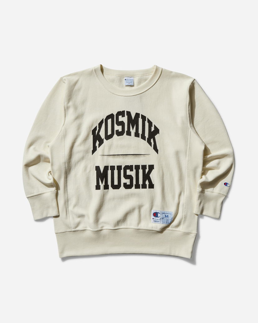 Džemper UNDERCOVER Reverse Weave Crewneck Kosmik Musik Sweatshirt Bež | UC1E4809 001