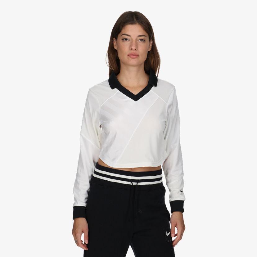 Crop top Nike NSW Street Long Sleeve Crop Jersey Bijela | HF9507-100