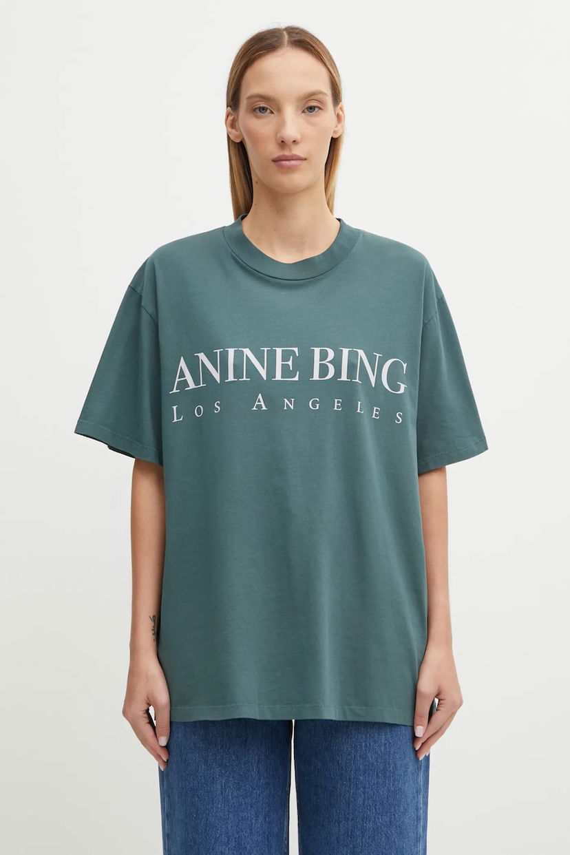 Majica kratkih rukava Anine Bing Anine Bing Ashton Oversized T-Shirt Zelena | A.08.10133