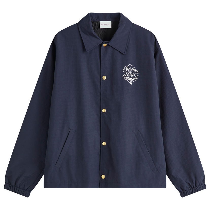 Vjetrovka Drôle de Monsieur Drole de Monsieur Slogan Coach Jacket, Size M Tamnoplava | F-JT209-PA012-NY