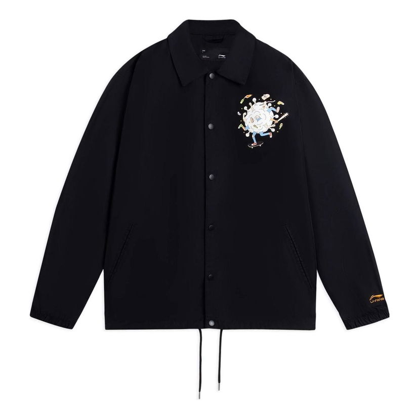 Vjetrovka Li-Ning Phil Hackett Graphic Coach Jacket Crna | AFDRA45-1