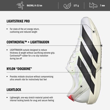 Tenisice i cipele adidas Performance ADIZERO ADIOS 9 Žuta | ih5066, 8