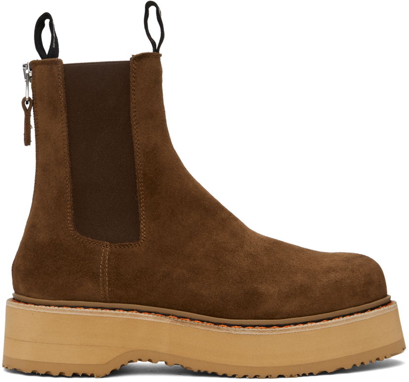Odjeća R13 R13 Single Stack Chelsea Boots Smeđa | R13S0240-07